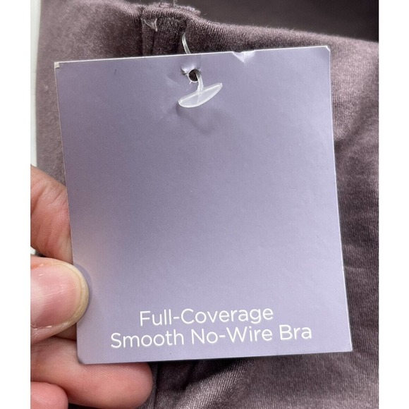 NWT Catherines Intimates Full Coverage No Wire Bra Size 44DD Purple Lace - Picture 6 of 6